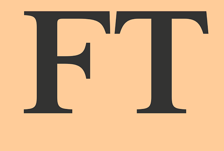 The letter F and T on a pink background