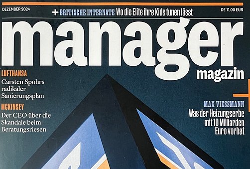 Cover of Manager Magazin, a German business magazine