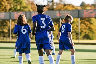 Chelsea Football pactice girls
