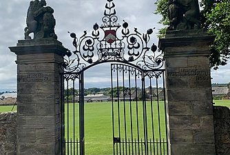 Historic entrance gates to the St Leonards campus.