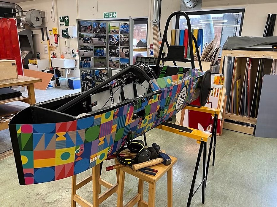 Fresham's Greenpower Race Car, made in its own Design Workshop