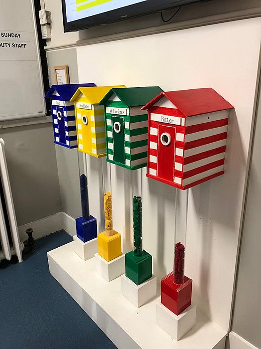 Little colourful bird houses