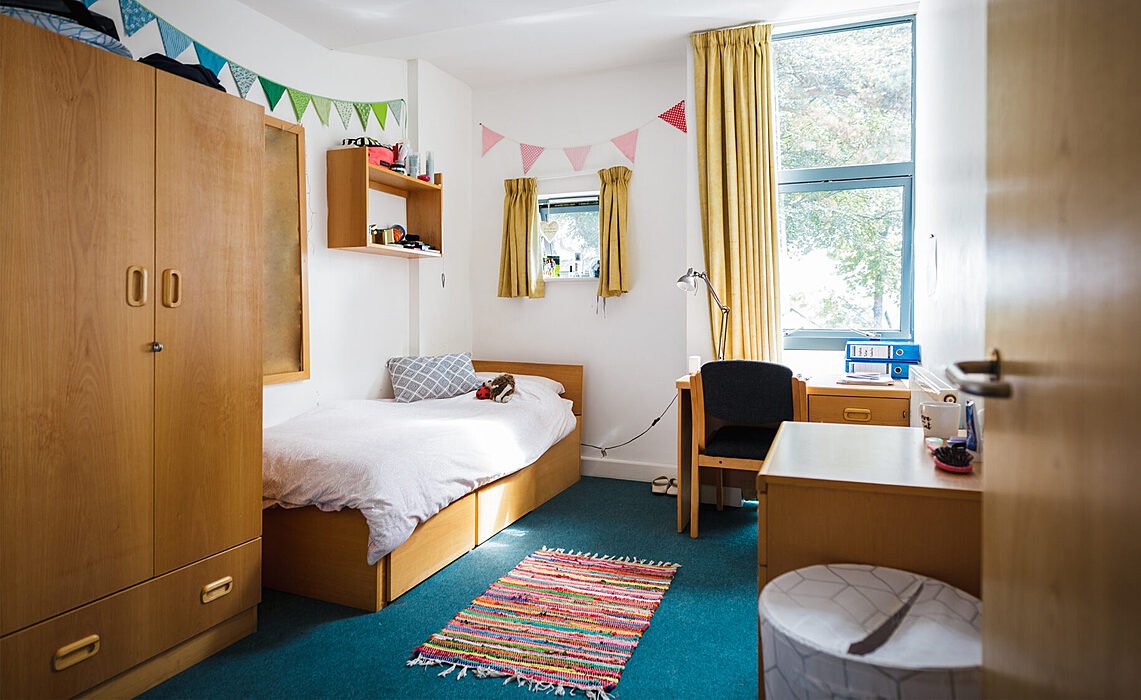 A single room in a boarding house at Downside School