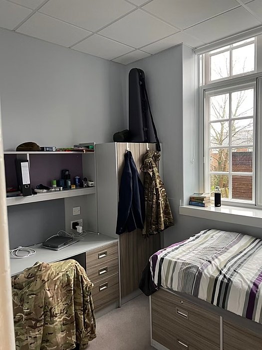 A single room at Westminster House at Sutton Valence School