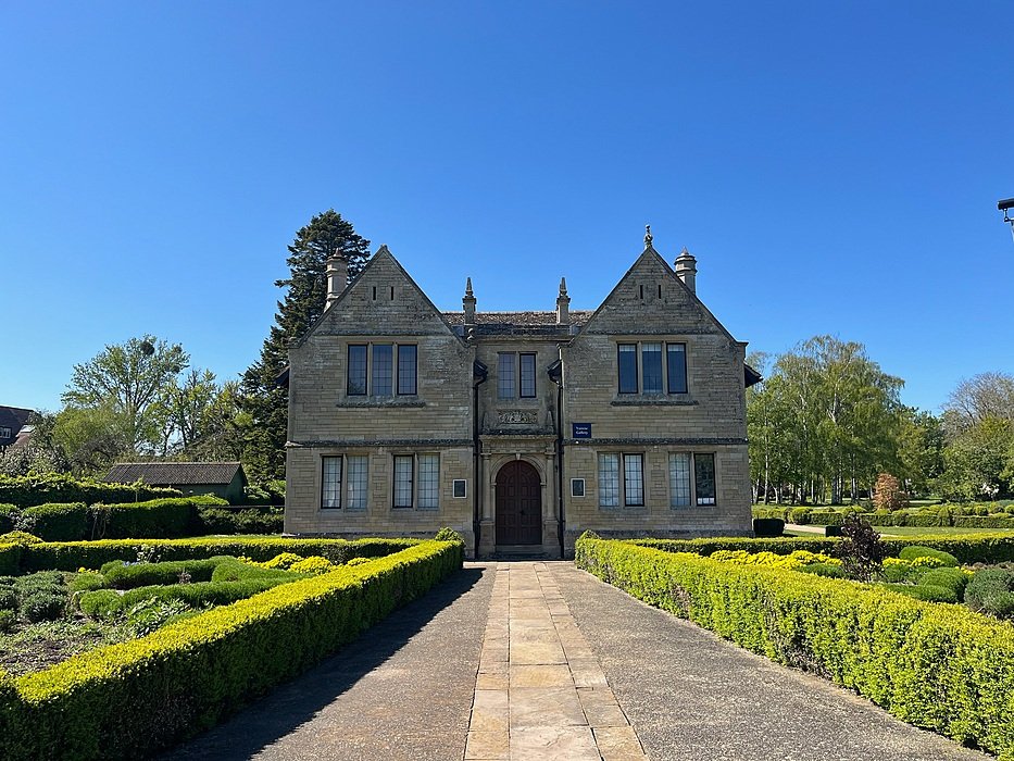 Historic school house with garden at British boarding school, The Yarrow Gallery