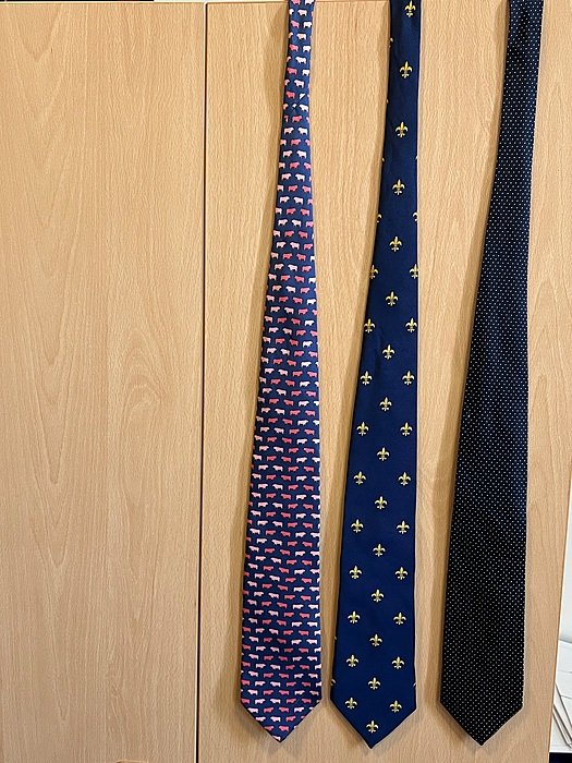 Three types of ties all worn at Shrewsbury School