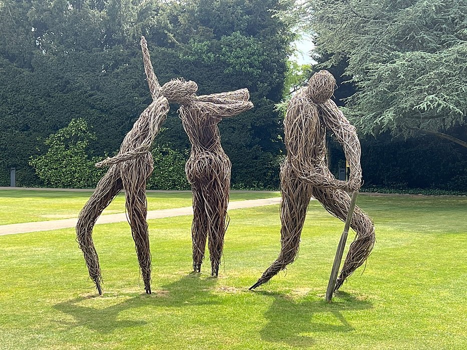 Outdoor sculpture on the grounds of Wells Cathedral School, Somerset.