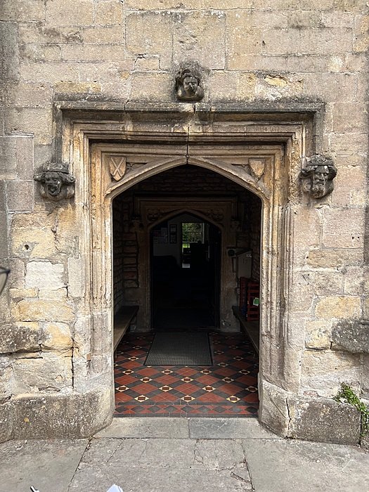 Historic entrance arch at Wells Cathedral School, independent boarding school UK.