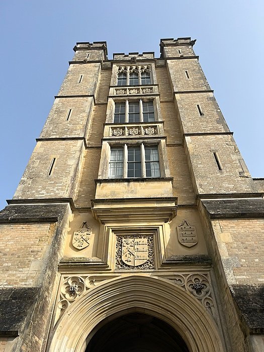 Tower at the entrance of the school