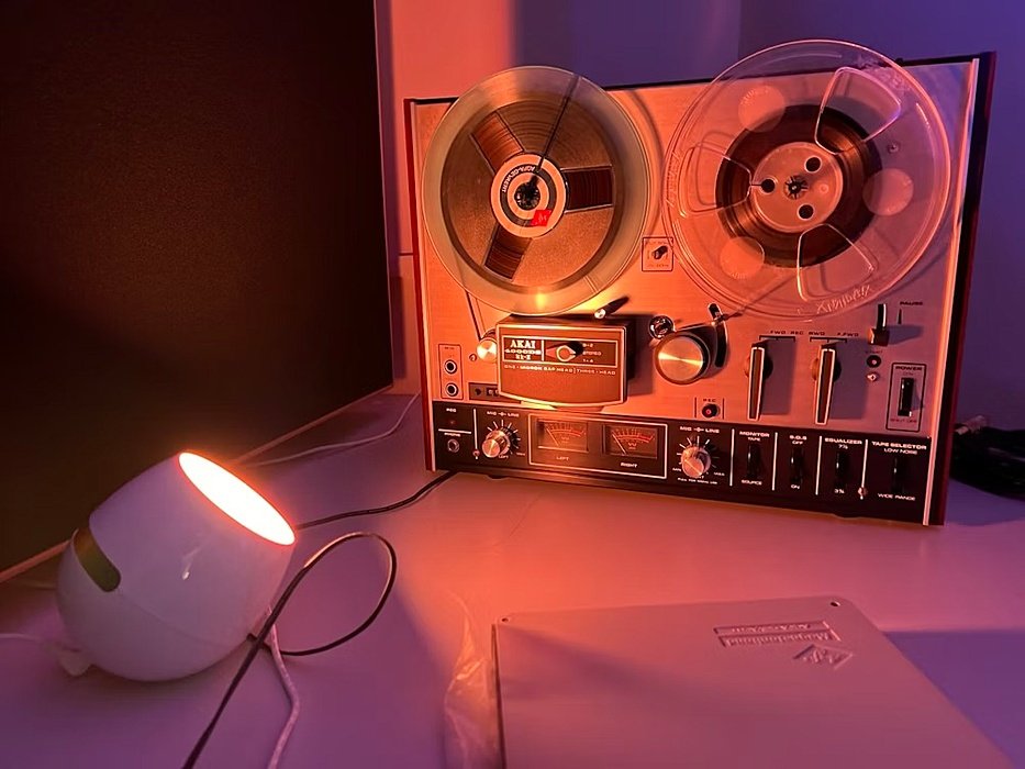 Close Up of an old school record player