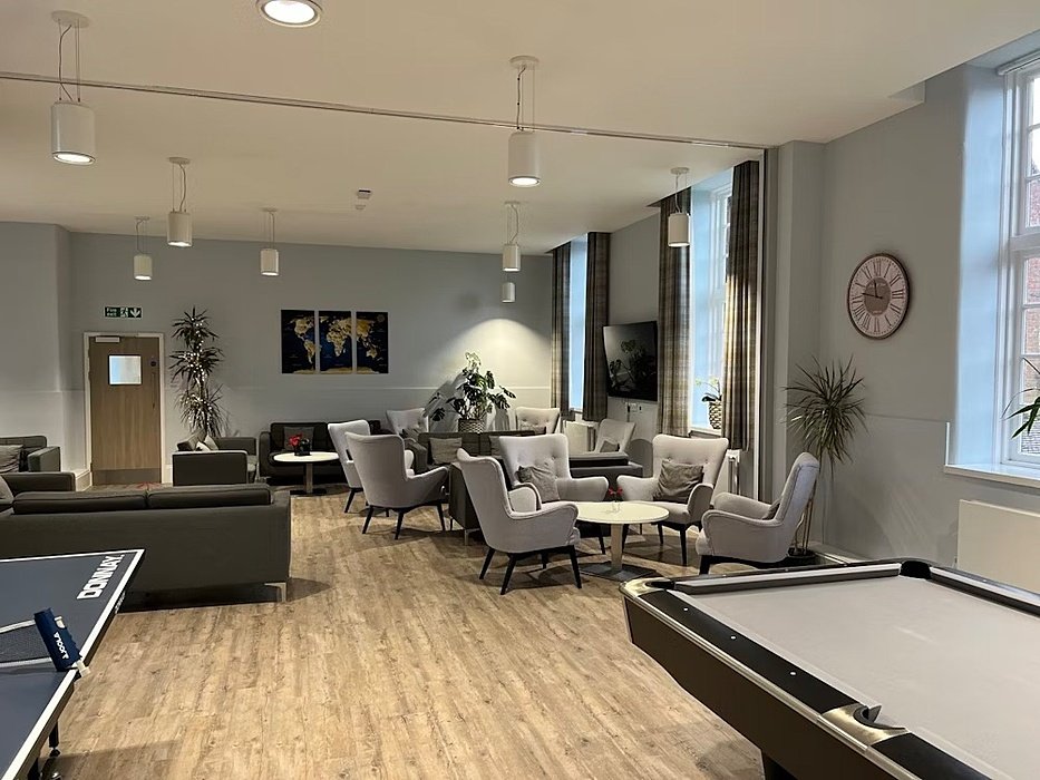 One of the common rooms at Westminster House at Sutton Valence School