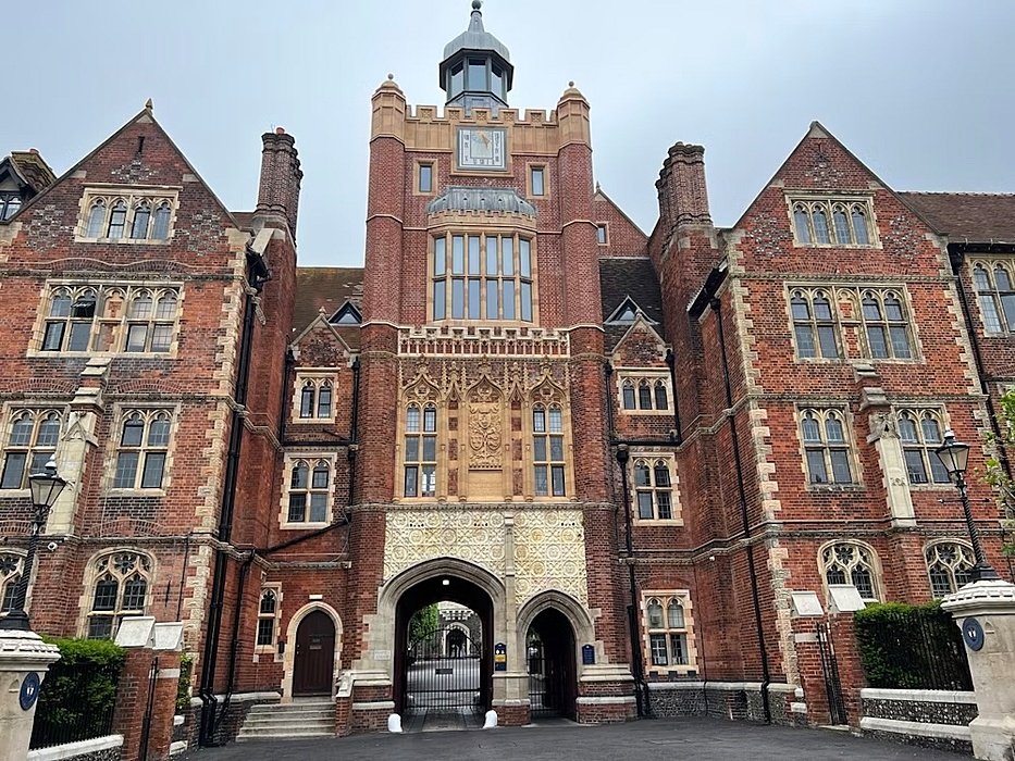 The main gate at Brighton College