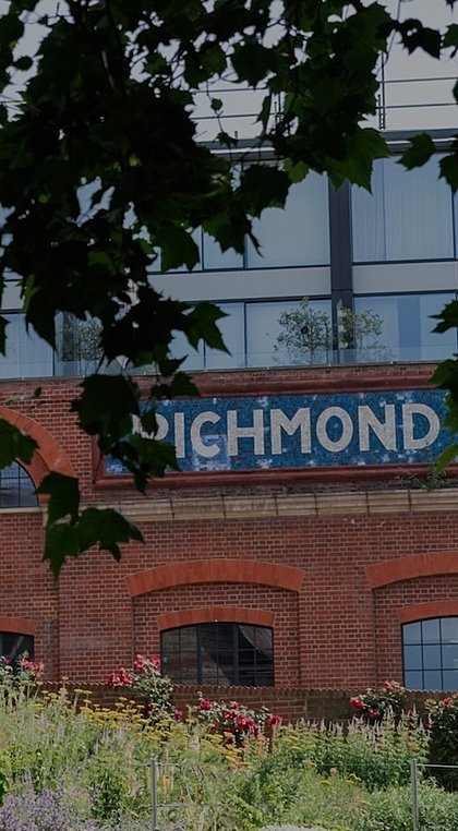 A redbrick building saying 'Richmond' on the front