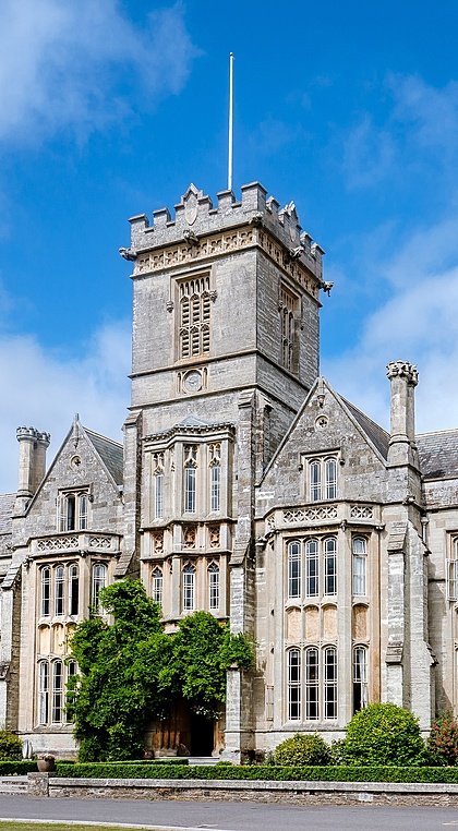 Historic British boarding school building with traditional architecture and academic heritage