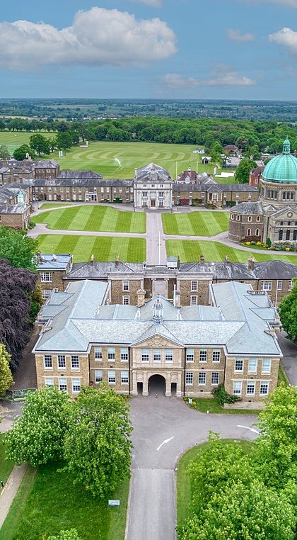 areal view of Haileybury School and vast campus