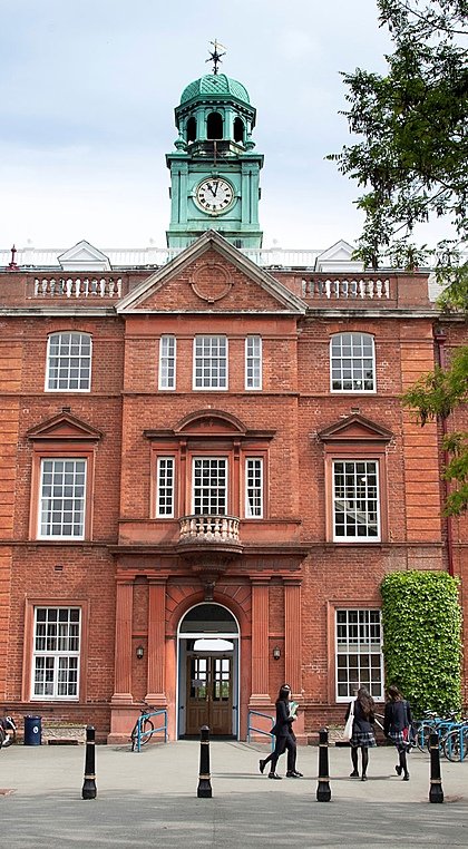 Pupils on their way to the main building