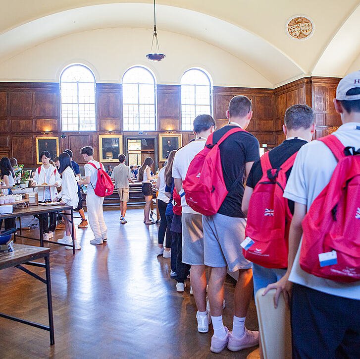 Students in the Dining Hall at Haileybury Summer School