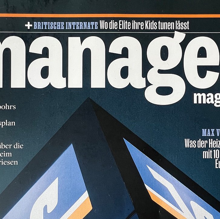 Cover of Manager Magazin, a German business magazine