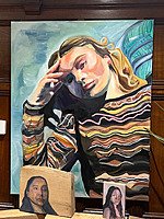 Drawings of young women