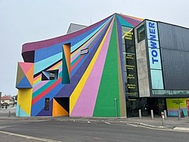 Colourful art and design centre at a creative British boarding school