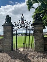 Historic entrance gates to the St Leonards campus.