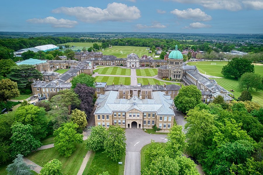 areal view of Haileybury School and vast campus
