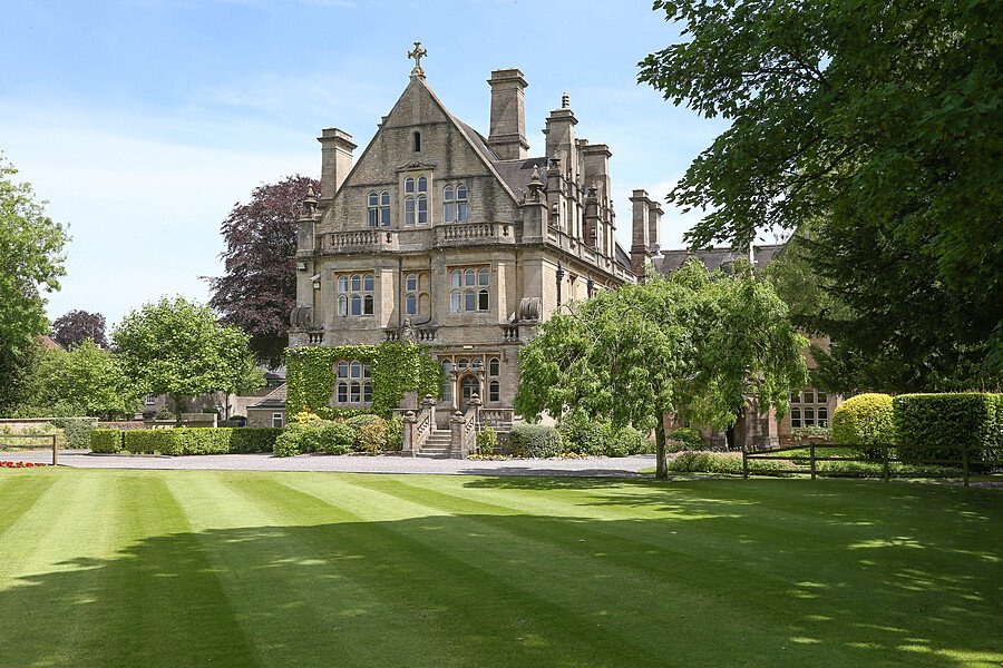 The beautiful Warminster School on its picturesque park like school campus