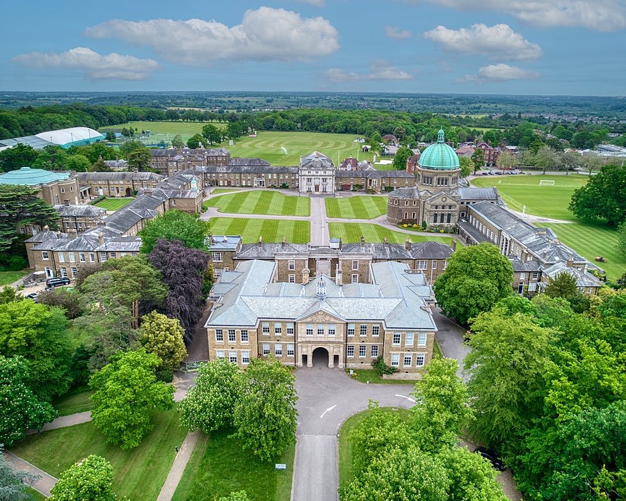 areal view of Haileybury School and vast campus