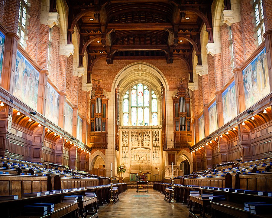The impressive Chapel at Christ's Hospital School