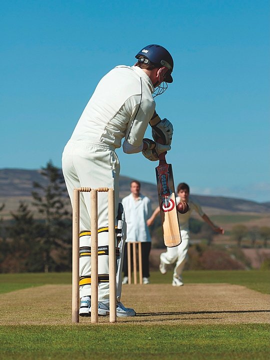 Students playing Cricket at Glenalmond College