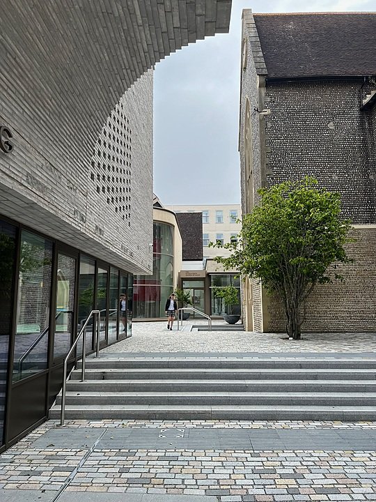 Modern architecture meets with historic buildings on the Brighton College Campus