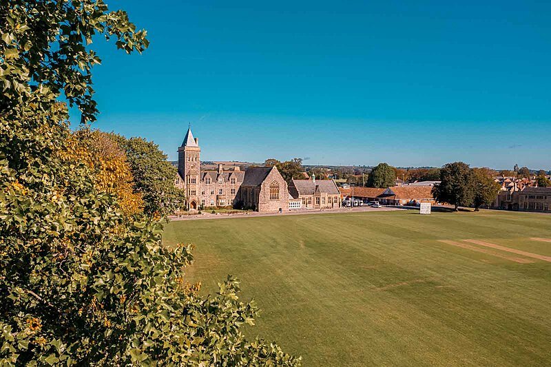 Taunton School and its vast green campus
